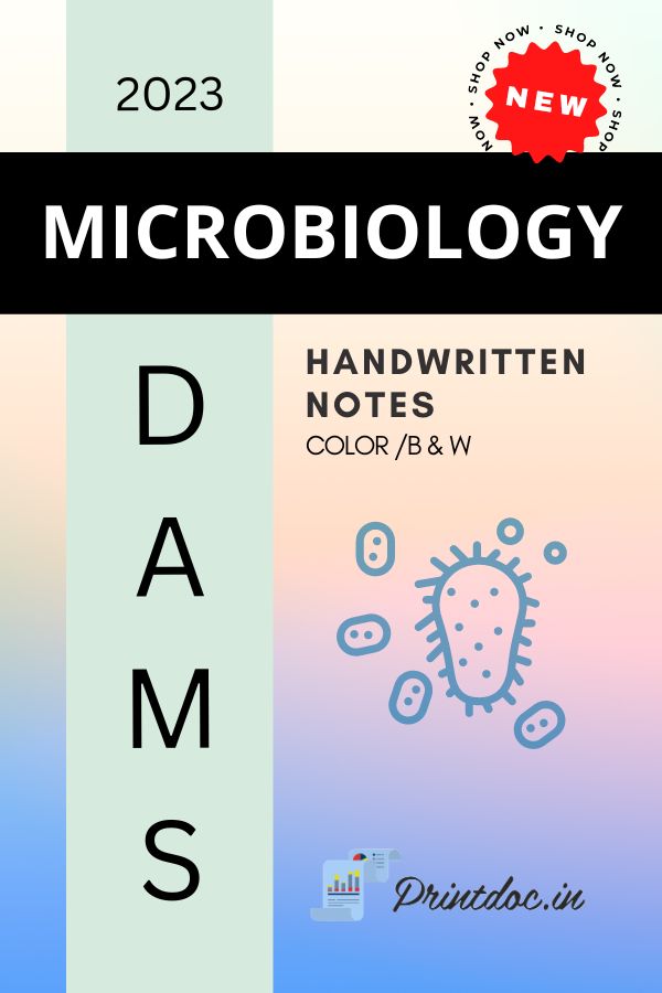 DAMS - MICROBIOLOGY NOTES 2023