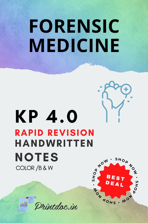 KP 4.0 Rapid Revision - FORENSIC MEDICINE