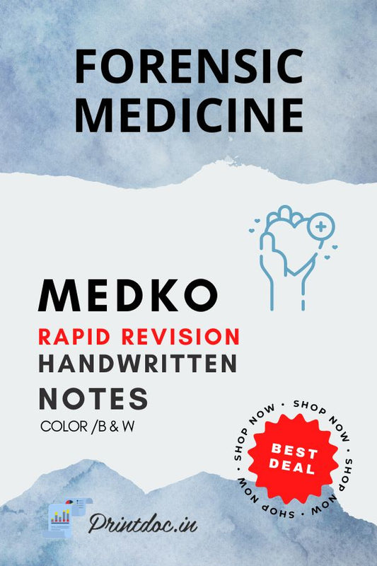 Medko Rapid Revision - FORENSIC MEDICINE