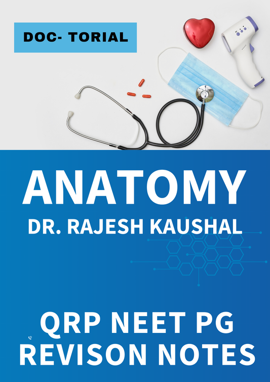 ANATOMY - DOC TUTORIAL QRP - Rapid Revision Notes