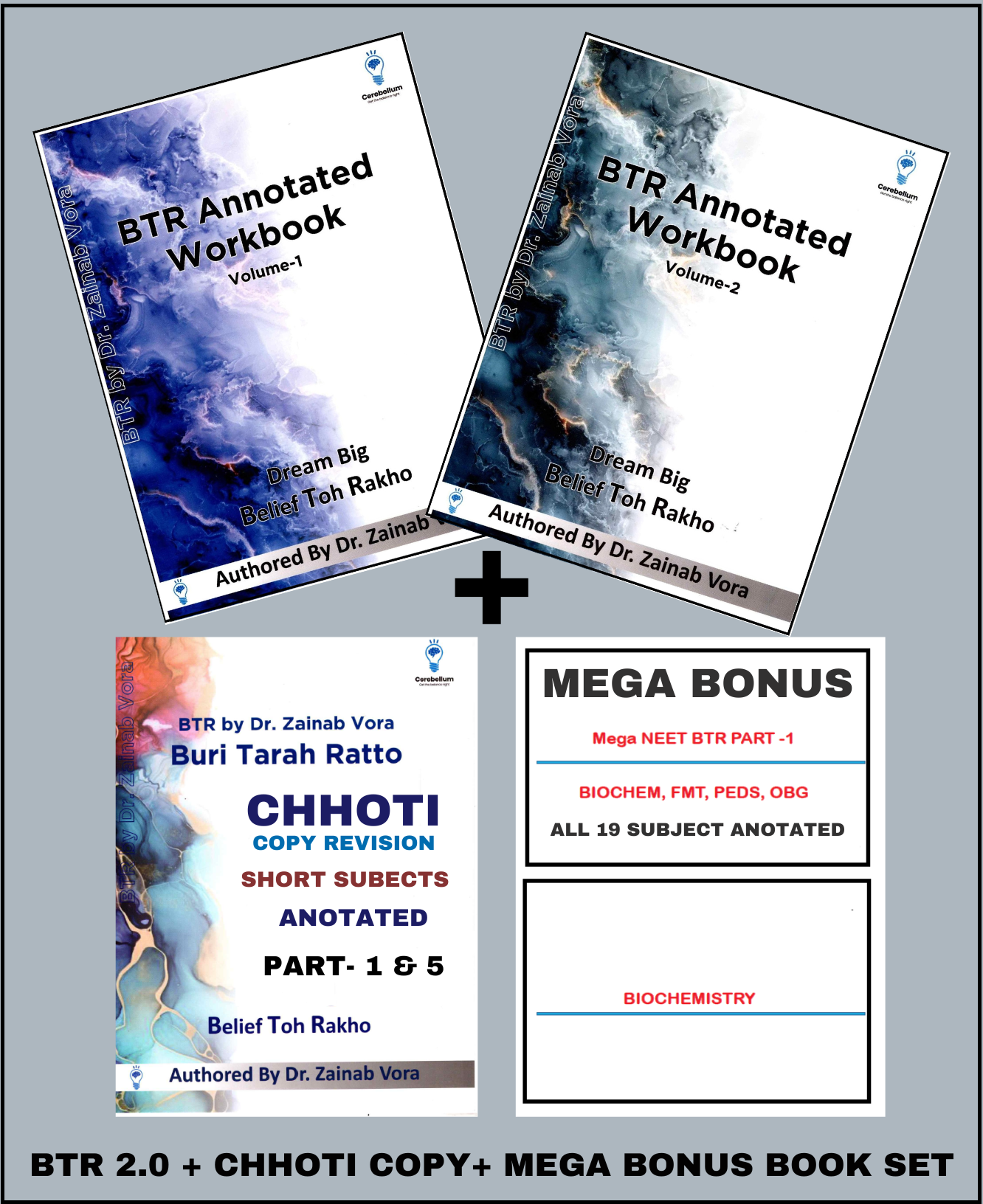 BTR 2.0 + Chhoti Copy + Mega Bonus (All Notes are Anotated) for Neet-PG BY DR. ZAINAB VORA (New Offer)