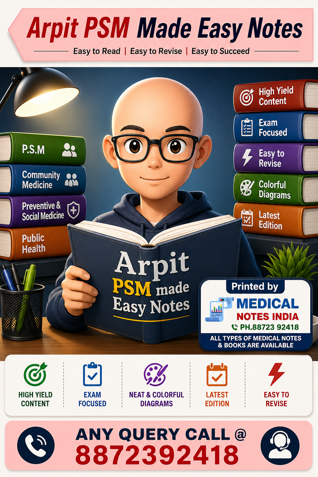 Arpit's PSM Made Easy Notes for Neet PG by Dr. Arpit - New Special Offers