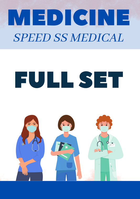 MEDICINE - SPEED SUPER SPECIALITY - NEET SS - FULL SET NOTES