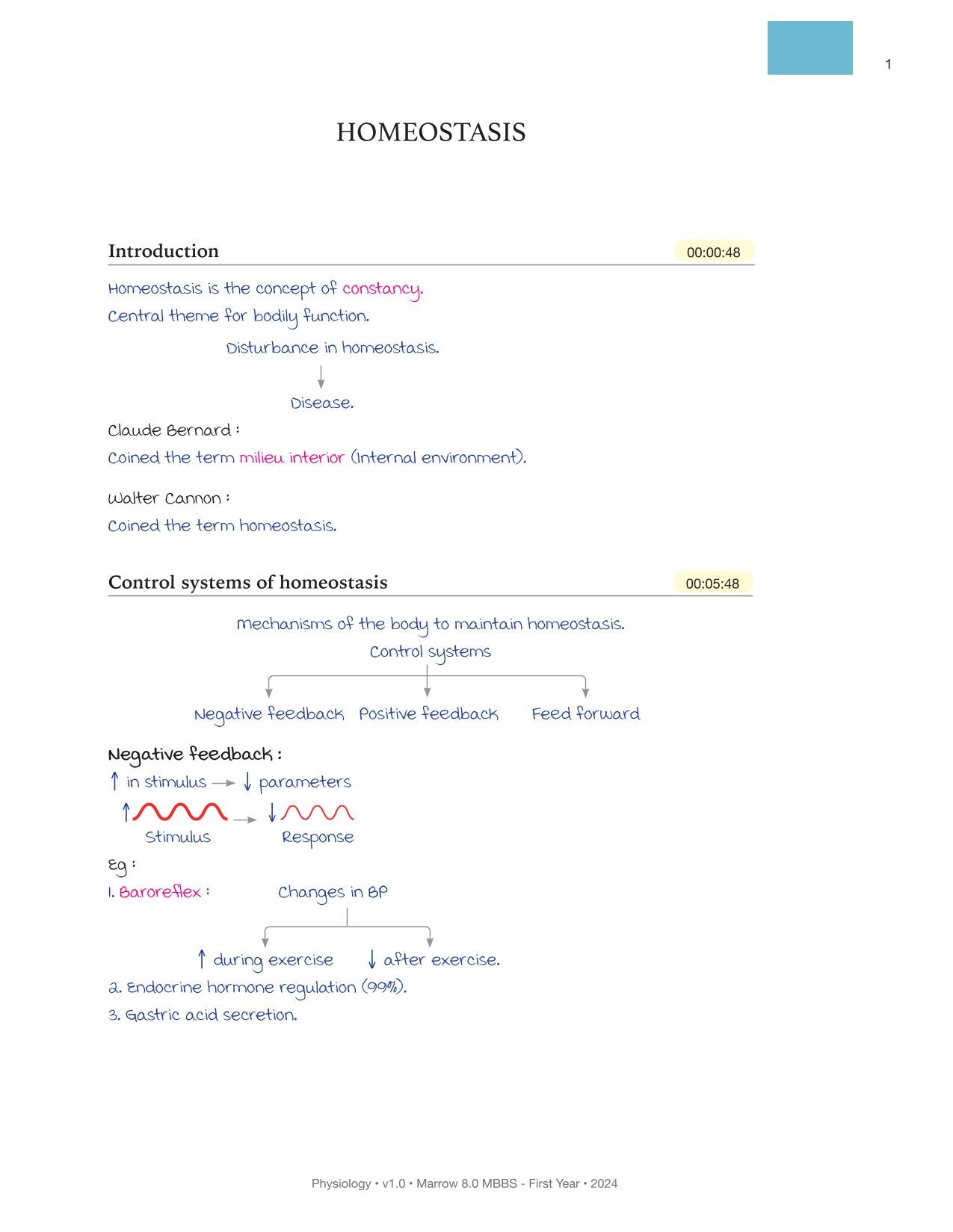 Physiology M.8 MBBS First Year Notes in Colour for NEET-PG (New Offer)