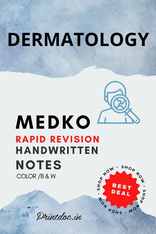 Medko Rapid Revision - DERMATOLOGY