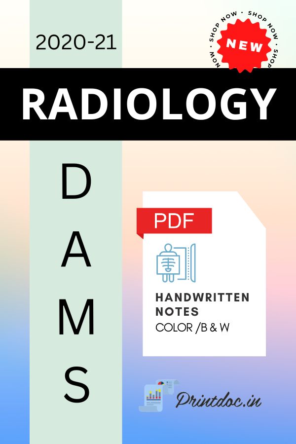 DAMS - RADIOLOGY - PDF