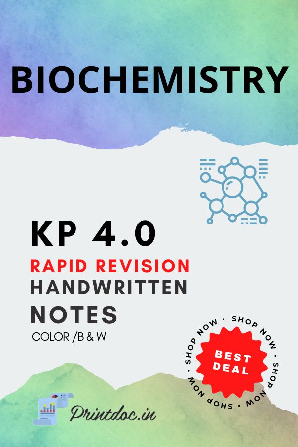 KP 4.0 Rapid Revision - BIOCHEMISTRY