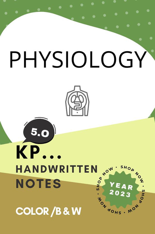 KP 5.0 Rapid Revision - PHYSIOLOGY