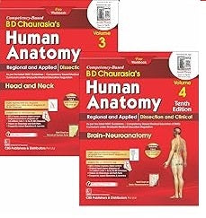 BD Chaurasia’s Human Anatomy, 10/e , Volumes 1– 4 with free Workbooks and BDC’s Human Anatomy e-books - 2024