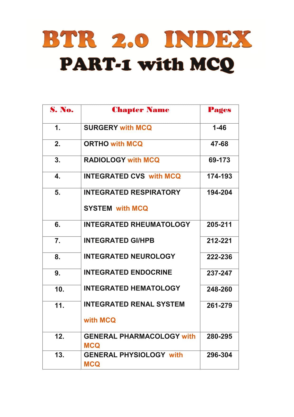 BTR 2.O Annotated with MCQ 2.0 All 19 Subjects in 2 books By Dr. Zainab Vohra (New Offer)