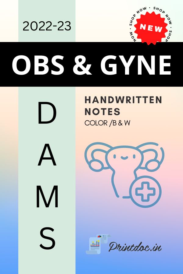 DAMS - OBS & GYNE NOTES 2022-23