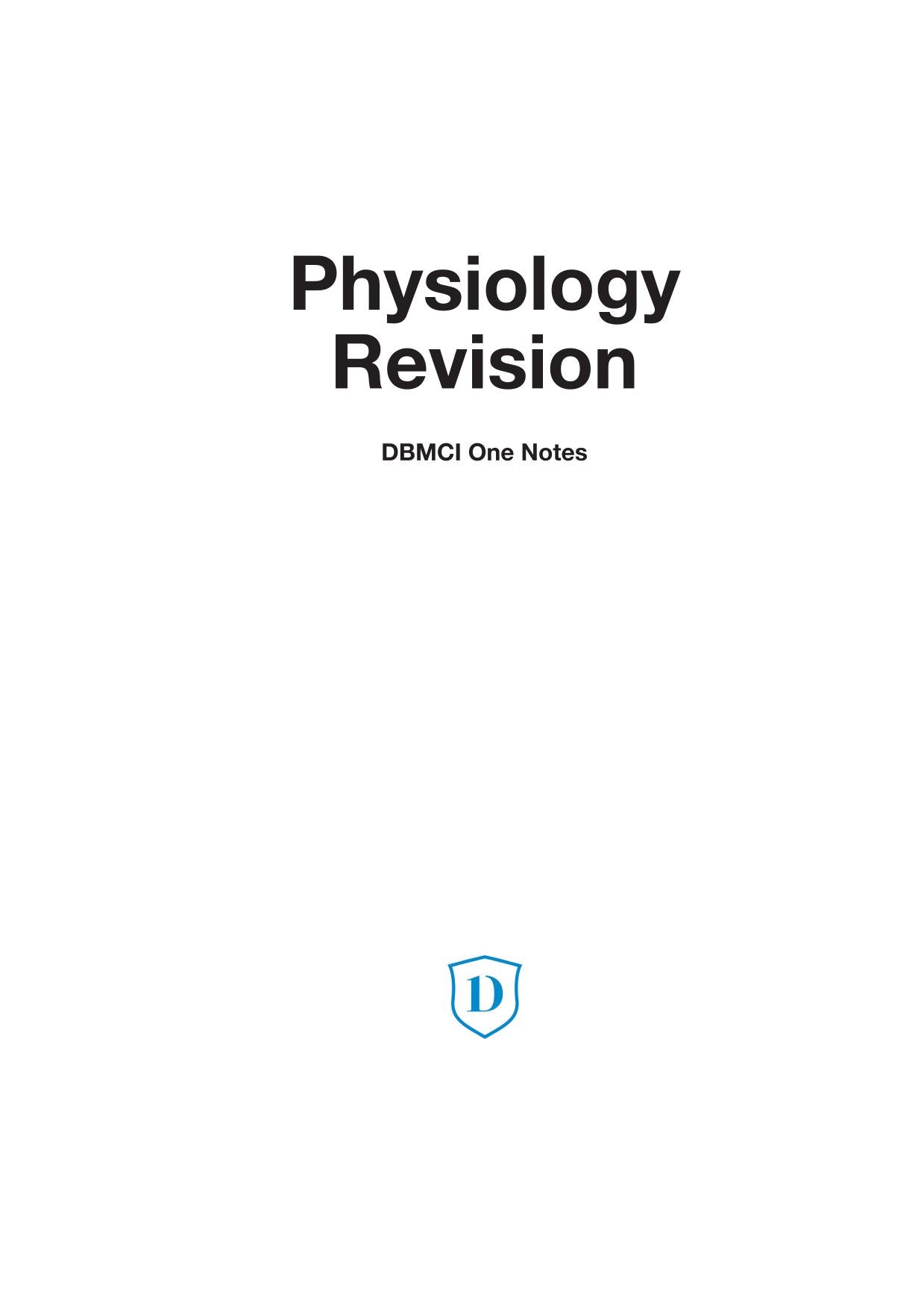 DBMCI One Revision Notes in 6 Volumes fully Colour