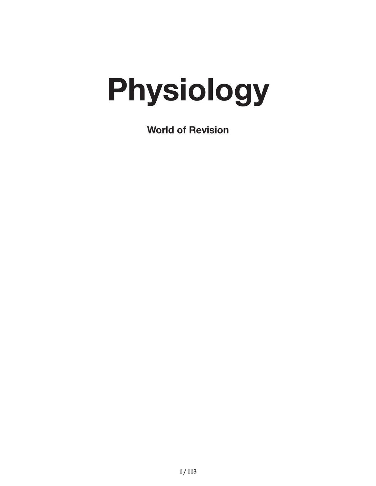 World of Revision - Full Set - New Special Offers