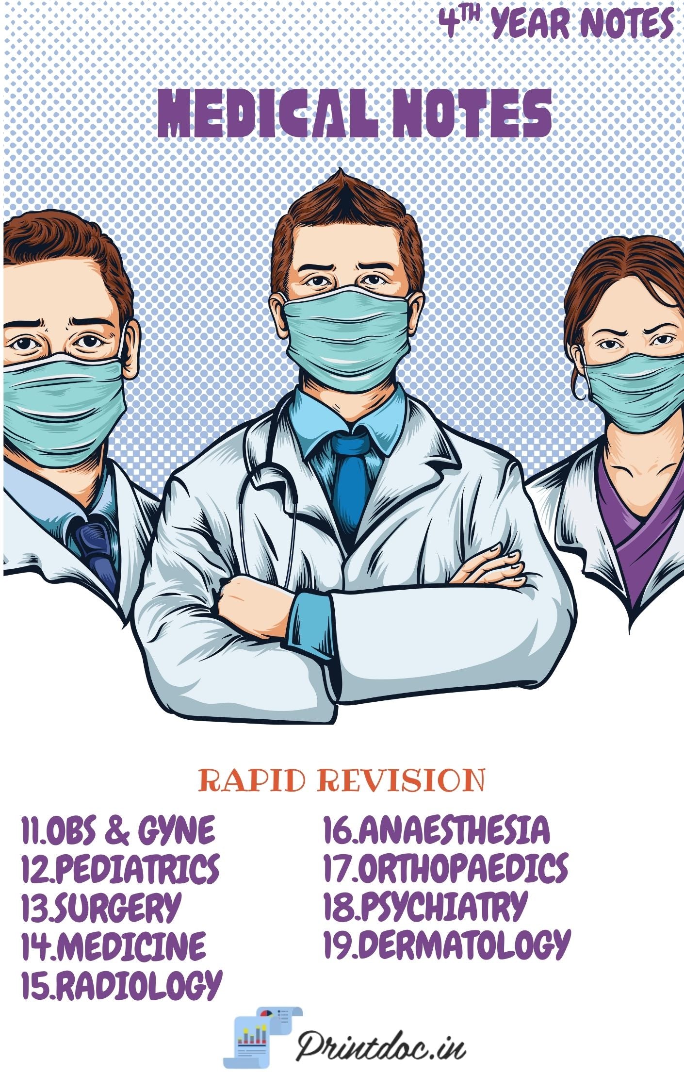 Cerebel 2.0 RR Notes 2024 -2025 - Fourth Year MBBS Notes – Medicine, Surgery, Obs & Gynae, Paediatrics, Ortho, Derma, Psychiatry, Anaesthesia, Radiology