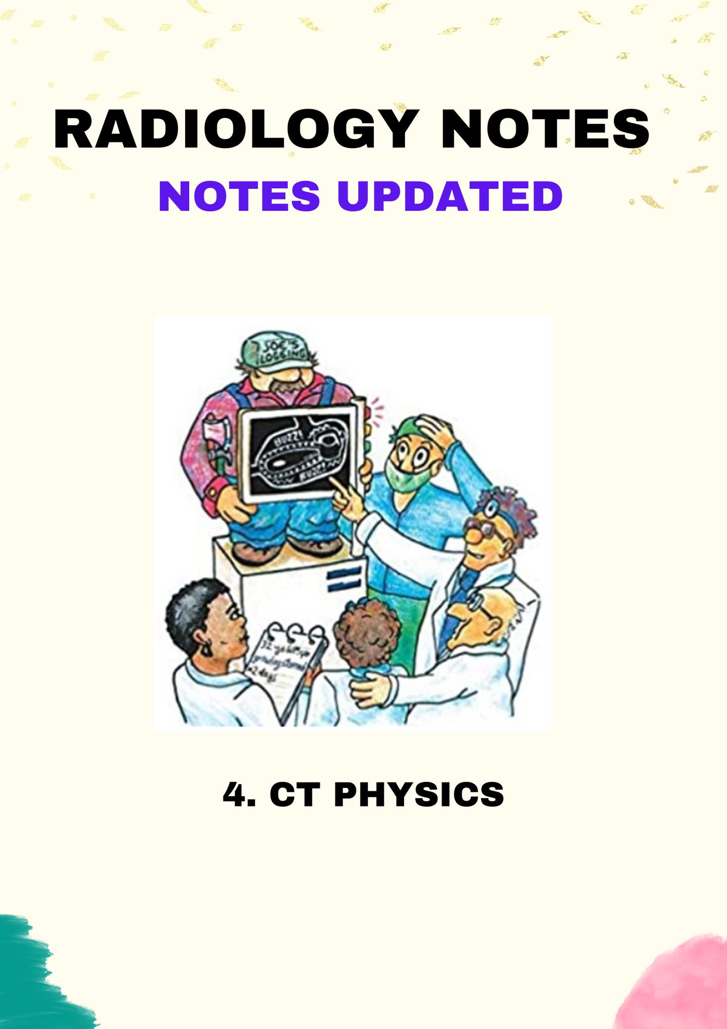 Radiology - CT PHYSICS  - Super Speciality - Neet SS Notes