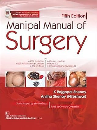Manipal Manual Of Surgery 5Ed (Pb 2020) [Paperback] SHENOY K. R
