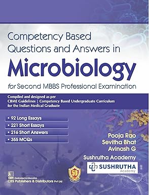 Competency Based Questions and Answers in Microbiology for Second MBBS Professional Examination (2023) [Paperback] Pooja Rao