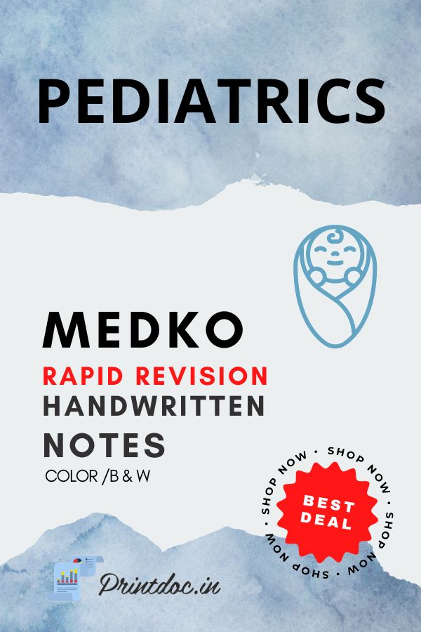Medko Rapid Revision - PEDIATRICS