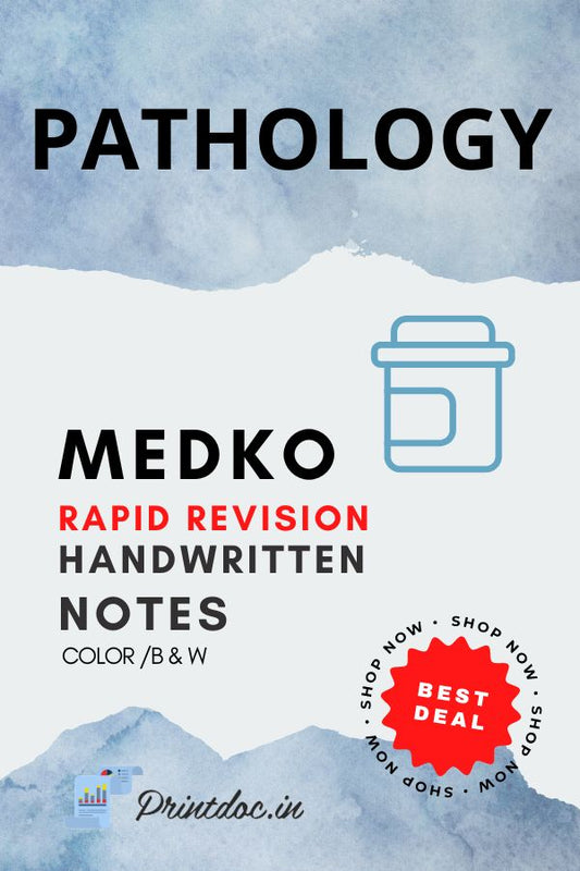 Medko Rapid Revision  - PATHOLOGY