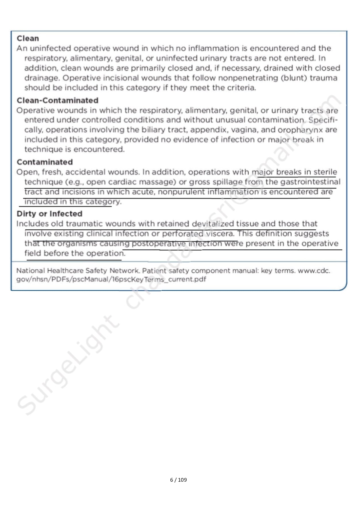 SURGICAL SAFETY CHECKLIST - Surgery Notes GMC