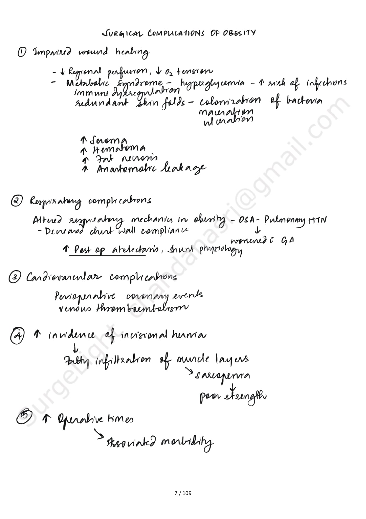 SURGICAL SAFETY CHECKLIST - Surgery Notes GMC