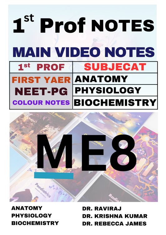 M8 First-Year Notes (Anatomy, Physiology, and Biochemistry) For NEET-PG (New Offer)