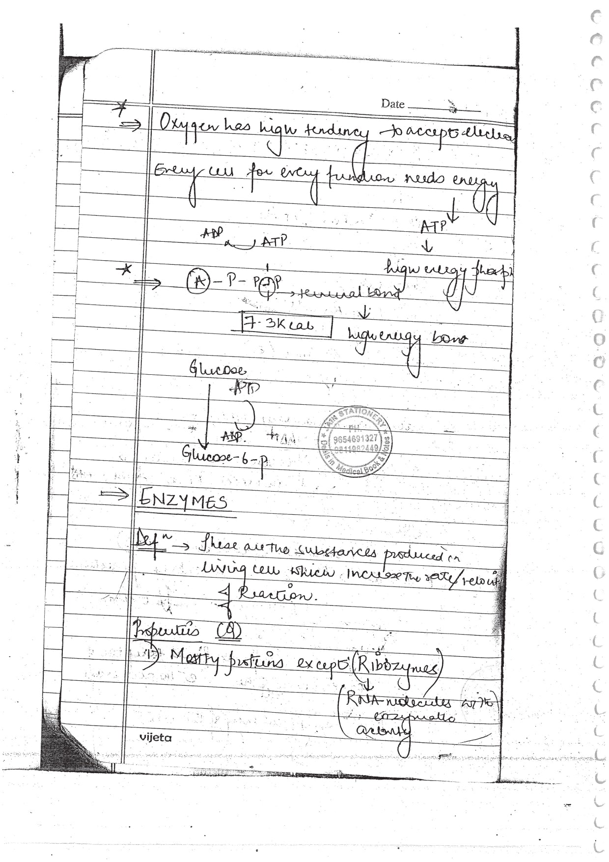 BIOCHEMISTRY - BDS Dental Notes - PrintDoc