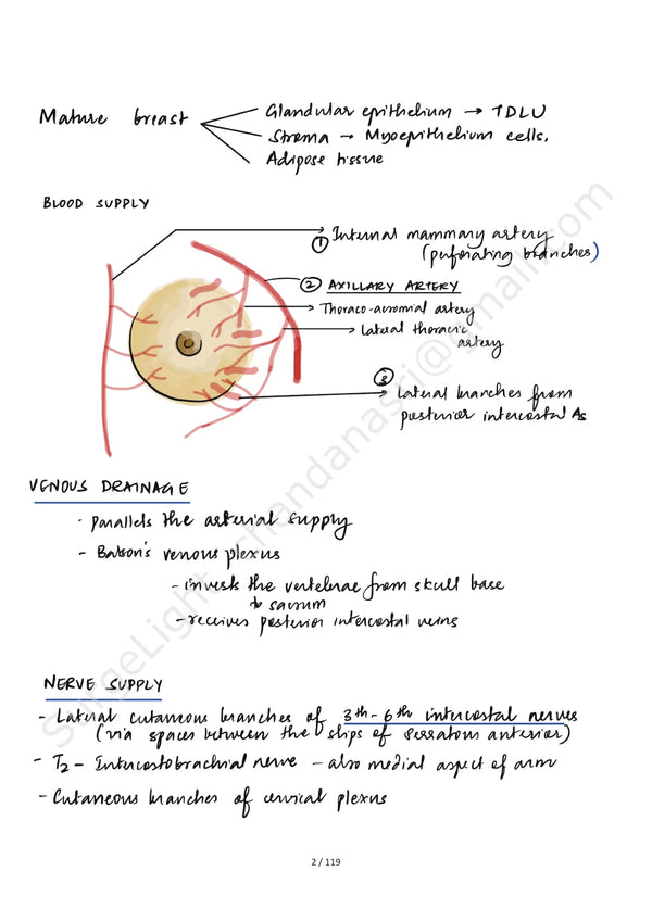 BREAST ANATOMY - Surgery Notes GMC – PrintDoc