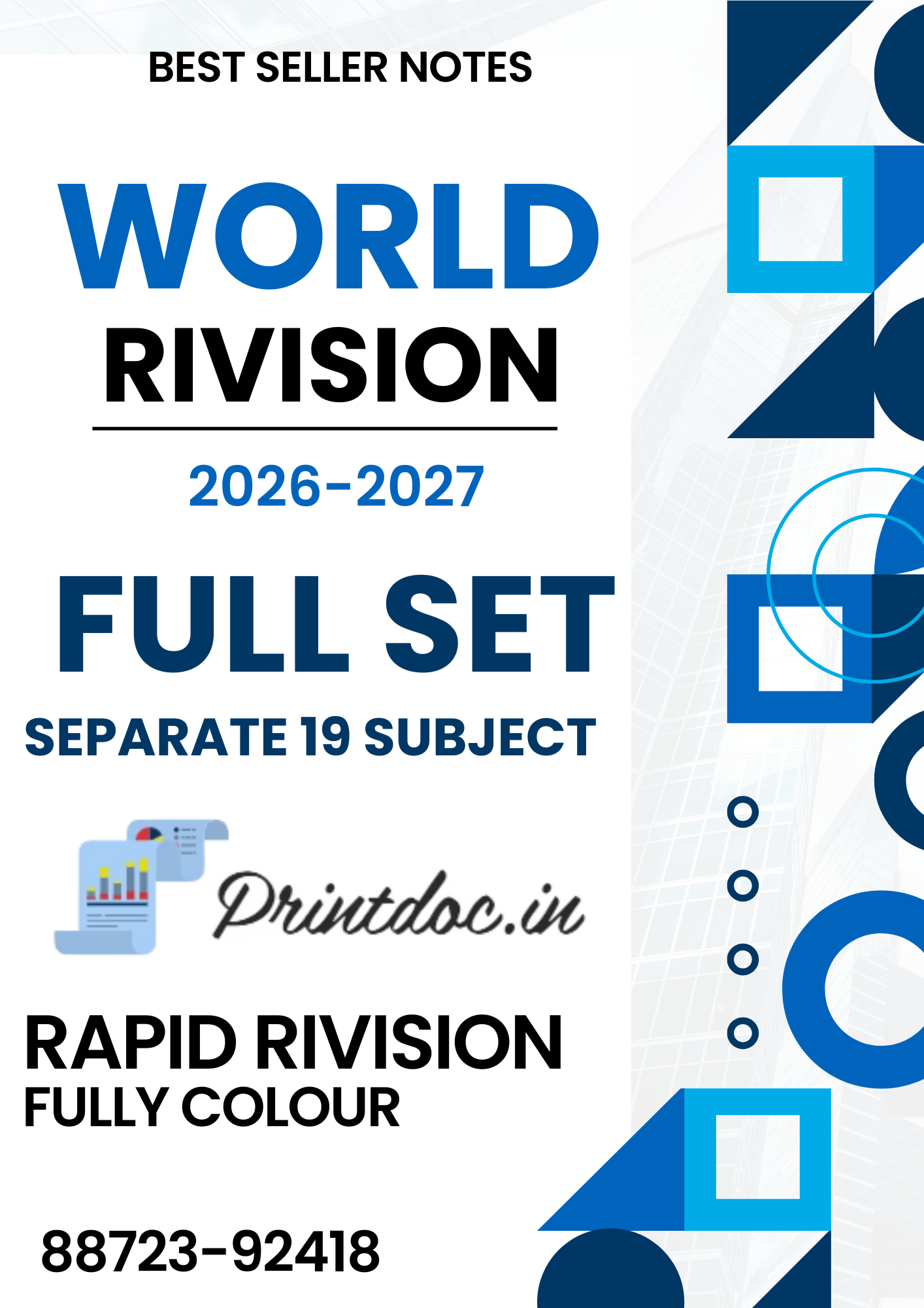 World of Revision Separate 19 Subject - Full Set Notes