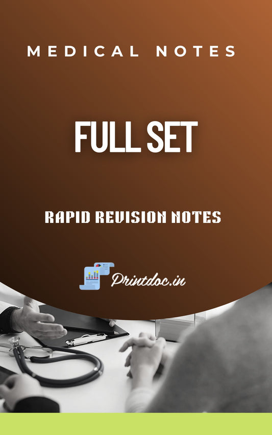 M 8.0  - Rapid Revision - Full Set Notes