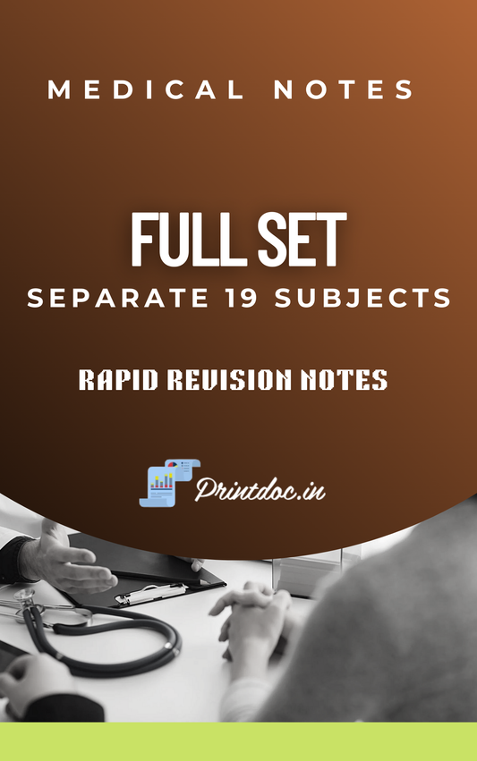 M 8.0 - Rapid Revision - Separate 19 Subject Full Set Notes