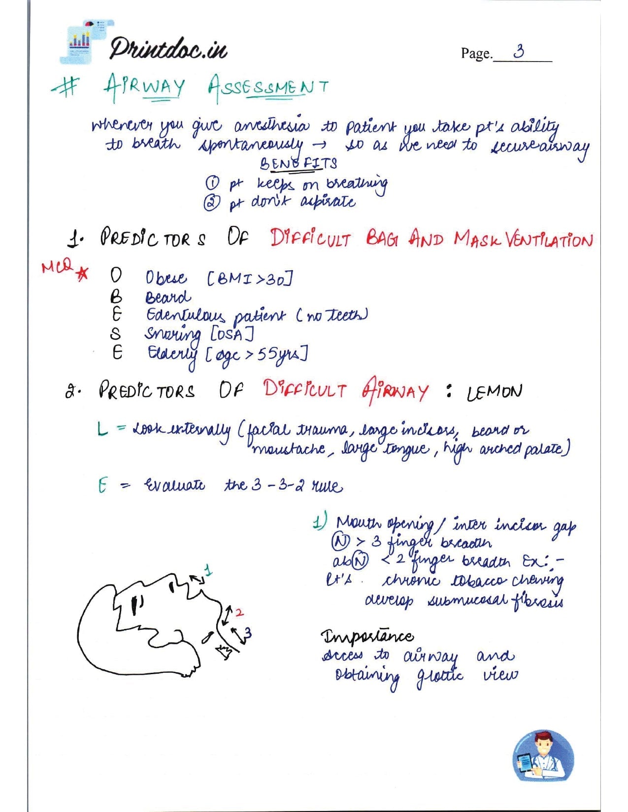 DAMS - ANESTHESIA  NOTES 2022-23 - PrintDoc