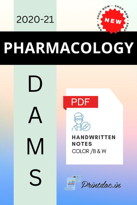 DAMS - PHARMACOLOGY - PDF - PrintDoc