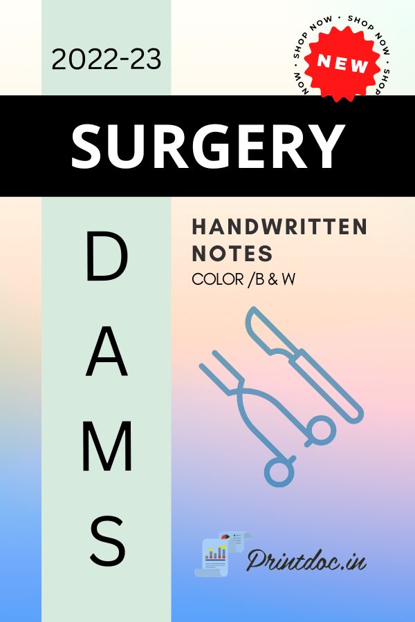 DAMS - SURGERY NOTES 2022-23 - PrintDoc