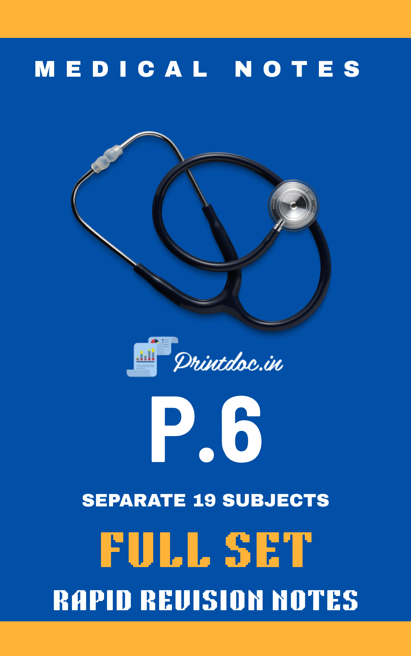 Prep 6.0 Rapid Revision - Separate 19 Subject Full Set Notes