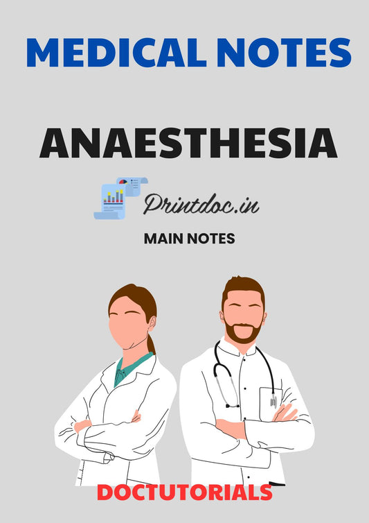 Doc Tutorial - ANAESTHESIA