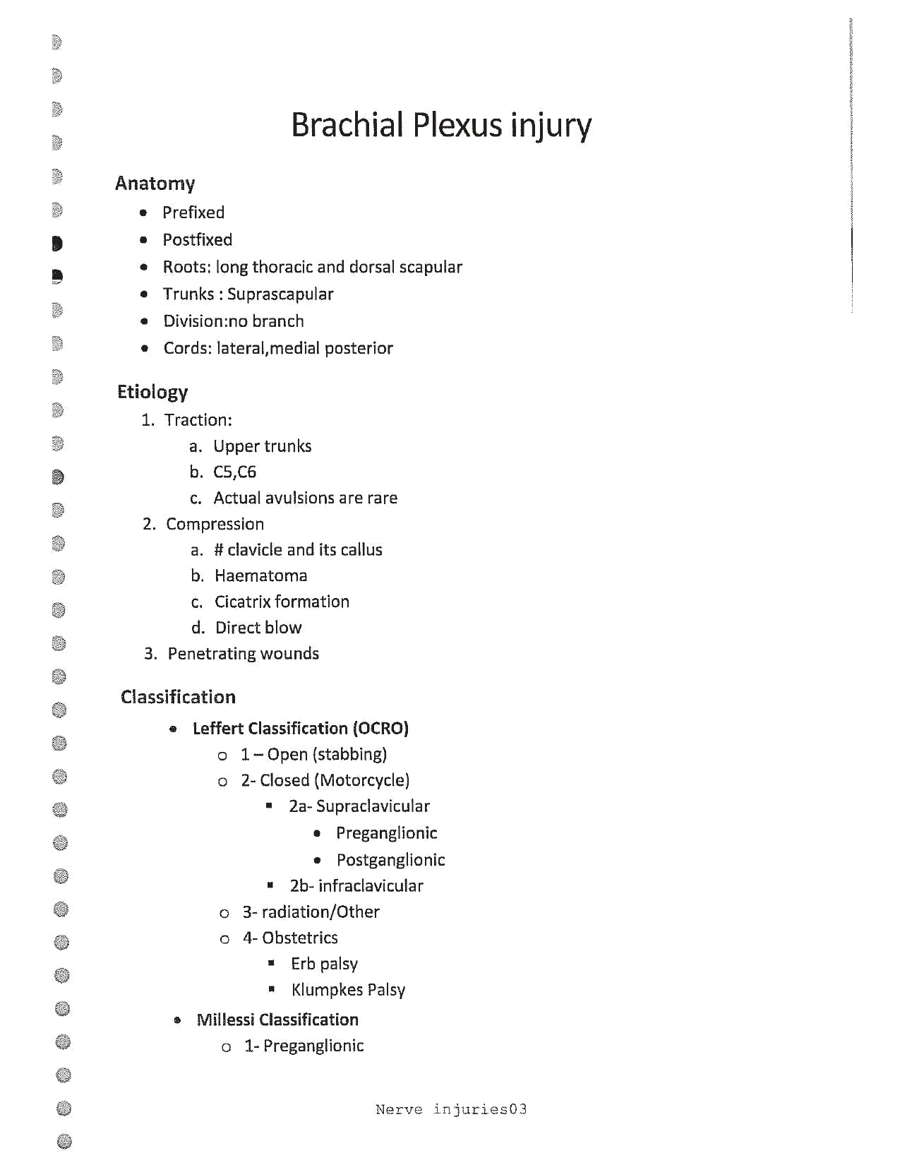 Dr. Pyush - Orthopaedics - Nerve Injuries - PrintDoc