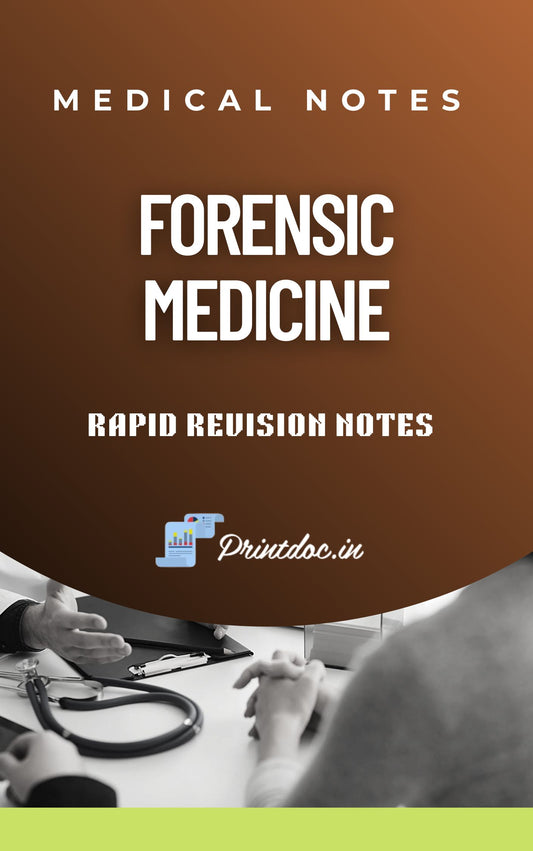 M 8.0 - Rapid Revision - FORENSIC MEDICINE