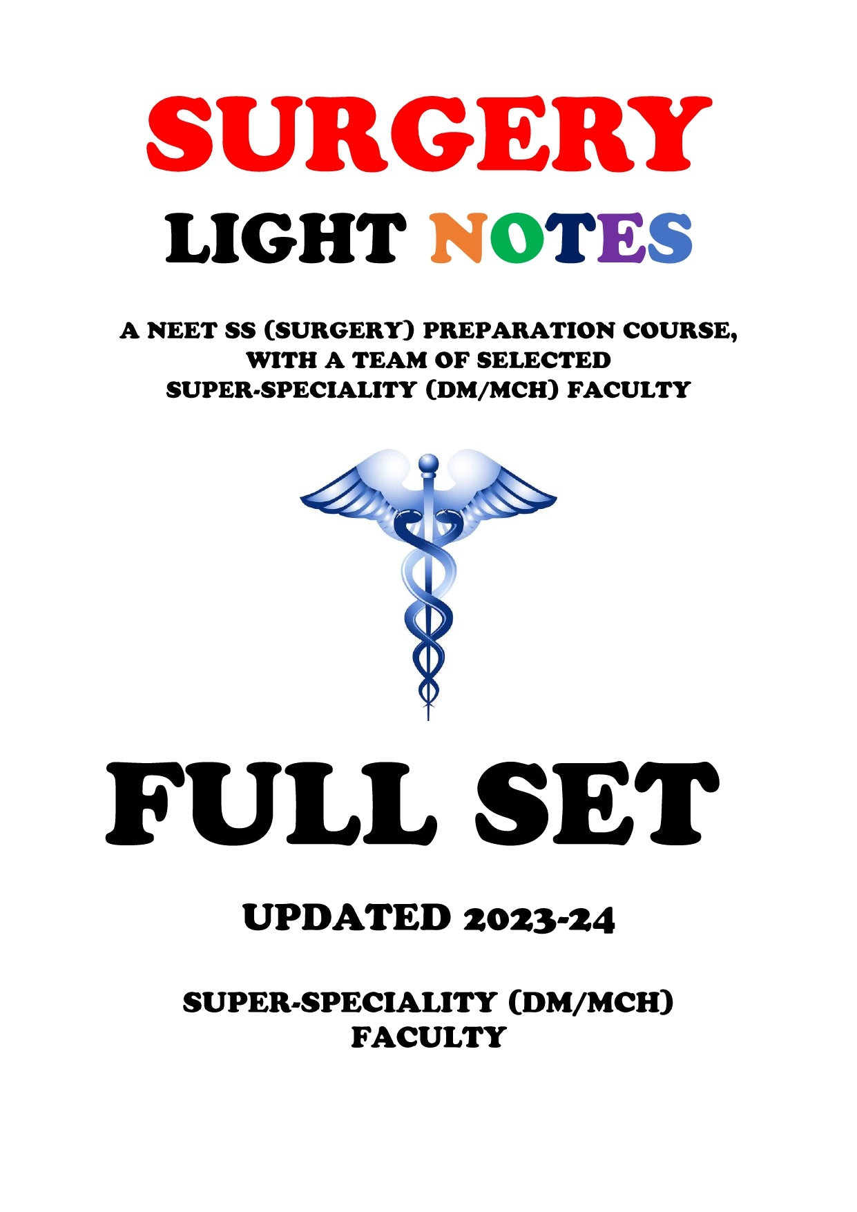 Surgery Notes GMC (Full Set)