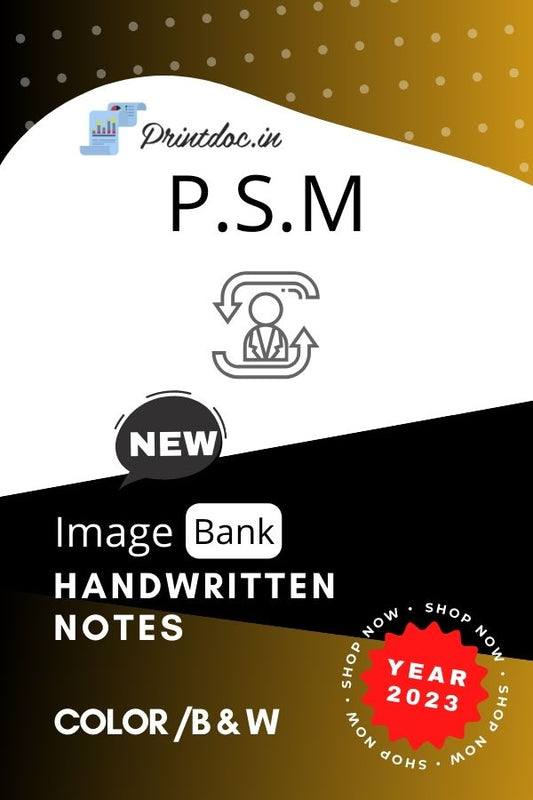 Image Bank - P.S.M Notes 2023 - PrintDoc