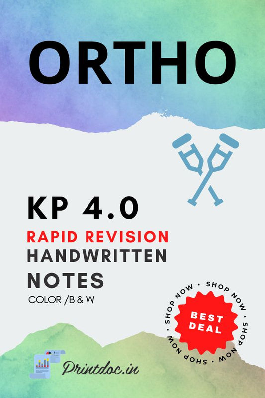 KP 4.0 Rapid Revision - ORTHOPAEDICS - PrintDoc