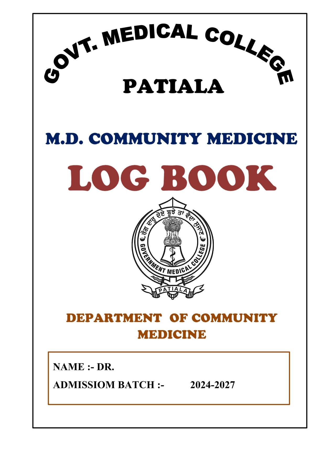 PSM - Log Book GMC