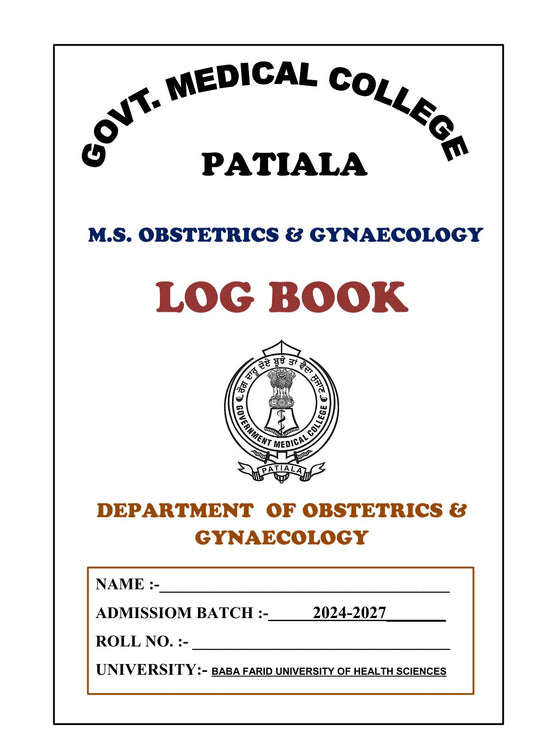 Obs and Gyne - Log Book GMC