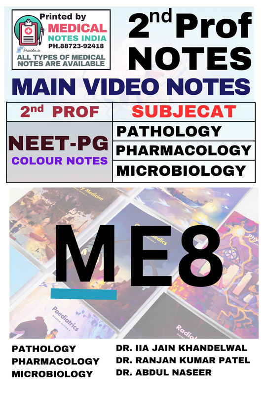 M8 2nd-Year Notes (Pathology, Pharmacology and Microbiology) For NEET-PG (New Offer) - PrintDoc