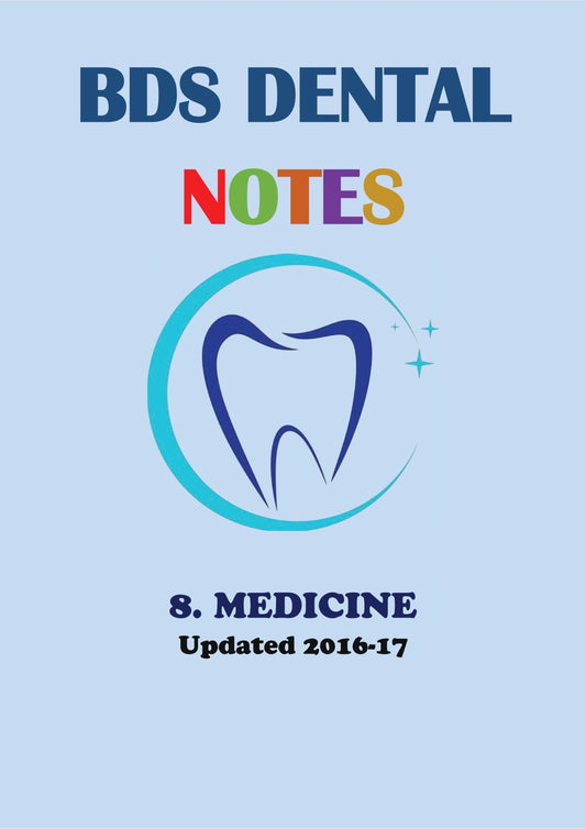 MEDICINE - BDS Dental Notes - PrintDoc