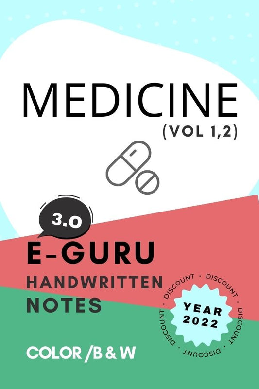 E-GURU -3-0 MEDICINE (Vol 1, 2)