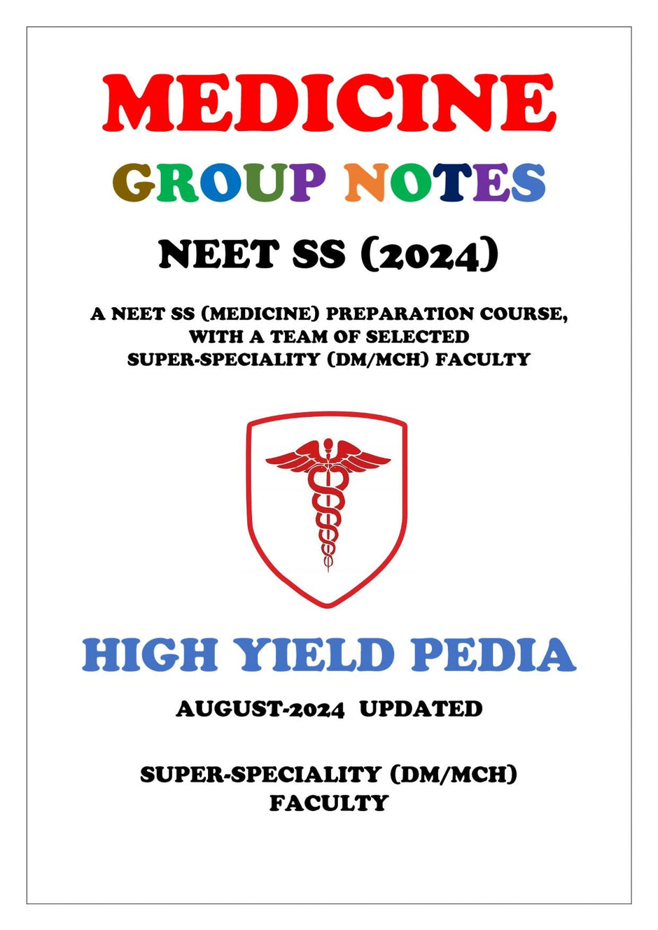 MEDICINE GROUP NOTES 2024 – PrintDoc