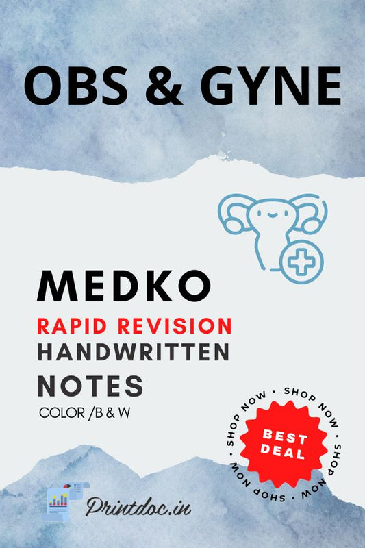 Medko Rapid Revision - OBS & GYNE - PrintDoc