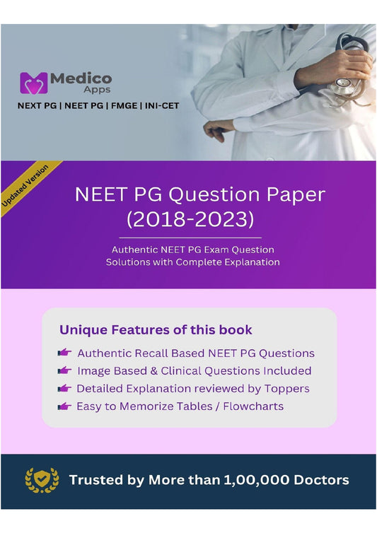 NEET PG Previous Year Question Paper with Complete Solution (2018 - 2023)