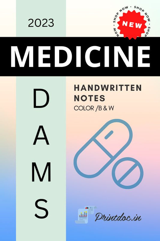 DAMS - MEDICINE NOTES 2023